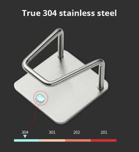 1Pc Stainless Steel Sink Sponge Rack for Sponge Steel Wire Ball Draining Paste the Inner Wall of the Sink Kitchen Supplies