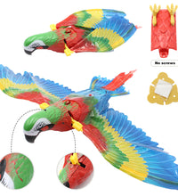 Simulation Bird Interactive Cat Toys Electric Hanging Eagle Flying Bird Cat Teasering Play Cat Stick Scratch Rope Kitten Dog Toy