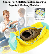 1/2PCS Washing Shoes Bag Protector Fluffy Fibers Polyester Washing Shoes Machine Friendly Laundry Bag Drying Bags