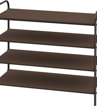 4-Tier Shoe Rack Storage Organizer, Bronze