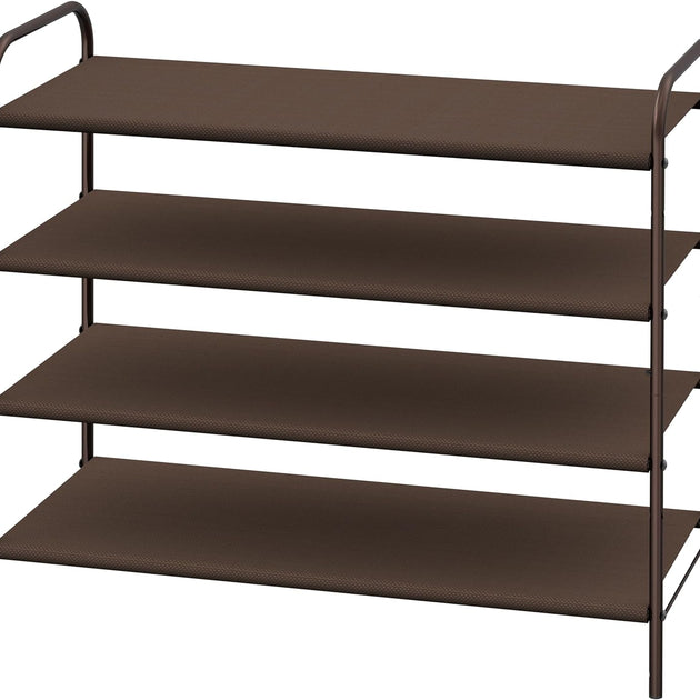 4-Tier Shoe Rack Storage Organizer, Bronze