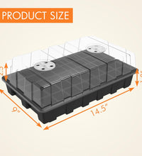 5-Set Seed Starter Tray Kits, Durable Plant Germination Trays with Humidity Vented Domes and Bases, Ideal for Seed Starting, Indoor Gardening, and Greenhouse (Total 200 Cells)