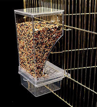 No Mess Bird Feeders Automatic Parrot Feeder Drinker Acrylic Seed Food Container Cage Accessories for Small and Medium Parakeets