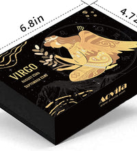 Virgo Crystals Gift Set, Zodiac Signs Healing Crystals Birthstones with Horoscope Box Set Virgo Astrology Crystals Healing Stones Gifts