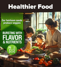 2,000+ Vegetable Seeds for Planting - 10 Heirloom Seeds for Planting Vegetables Indoors or Outdoors: Non-Gmo Kale, Lettuce, Tomato, Broccoli, Beans, Peas, Bell Peppers - Home Garden Survival Seeds