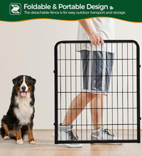 Dog Playpen Outdoor, 32 Inch 16 Panels Dog Pen Indoor Heavy Duty Puppy Exercise Pen Metal Pet Fence for RV Camping/Yard/Garden