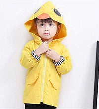 Toddler Baby Boy Girl Duck Rain Jacket Cute Cartoon Animal Raincoat Hoodie Kids Coat Fall Winter School Outfit