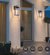 Outdoor Wood Grain Porch Lights