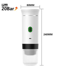 Wireless Electric Portable Espresso Coffee Machine for Car & Home Camping Coffee Maker 3-In-1 Capsule Powder Travel Coffee Maker