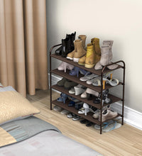 4-Tier Shoe Rack Storage Organizer, Bronze