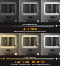 Abbagail LED Bathroom Mirror Bluetooth, Dimmable, Defog, Wall Mount
