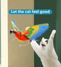 Simulation Bird Interactive Cat Toys Electric Hanging Eagle Flying Bird Cat Teasering Play Cat Stick Scratch Rope Kitten Dog Toy