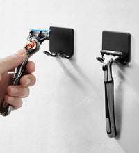 Bathroom Space Aluminum Razor Holder Storage Hook Wall Men Shaving Shaver Shelf Punch Free Razor Rack Accessories Organization