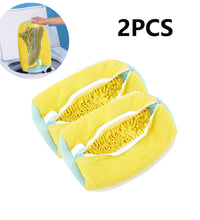 1/2PCS Washing Shoes Bag Protector Fluffy Fibers Polyester Washing Shoes Machine Friendly Laundry Bag Drying Bags