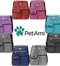 Dog Travel Bag Backpack, Airline Approved Dog Bags for Traveling, Puppy Diaper Bag Supplies, Pet Camping Essentials Hiking Accessories Dog Mom Gift, Food Container, Collapsible Bowls, Pink