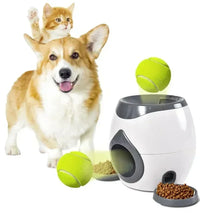 Automatic Ball Launcher for Dog Toy, Interactive Tennis Ball Launcher Machine for Medium Dogs, Interactive Training Smart Feeder