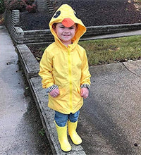 Toddler Baby Boy Girl Duck Rain Jacket Cute Cartoon Animal Raincoat Hoodie Kids Coat Fall Winter School Outfit