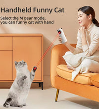 Automatic Cat Toys Interactive Smart Teasing Pet LED Laser Indoor Cat Toy Accessories Handheld Electronic Cat Toy for Dog