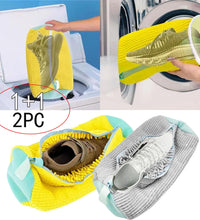1/2PCS Washing Shoes Bag Protector Fluffy Fibers Polyester Washing Shoes Machine Friendly Laundry Bag Drying Bags