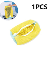 1/2PCS Washing Shoes Bag Protector Fluffy Fibers Polyester Washing Shoes Machine Friendly Laundry Bag Drying Bags