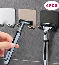 Bathroom Space Aluminum Razor Holder Storage Hook Wall Men Shaving Shaver Shelf Punch Free Razor Rack Accessories Organization
