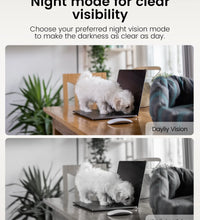 2.5K QHD Indoor Security Camera, 2.4G&5Ghz Wifi, Pan/Tilt Home Camaras Monitor with Night Vision, Phone App, Audio, Motion Detection and Cloud & SD Card Storage,Pet/Dog/Cat/Baby Cam.