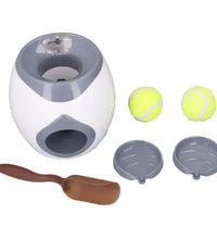 Automatic Ball Launcher for Dog Toy, Interactive Tennis Ball Launcher Machine for Medium Dogs, Interactive Training Smart Feeder