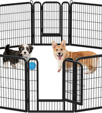 Dog Playpen Outdoor, 32 Inch 16 Panels Dog Pen Indoor Heavy Duty Puppy Exercise Pen Metal Pet Fence for RV Camping/Yard/Garden