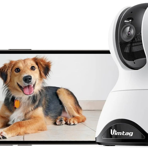 2.5K QHD Indoor Security Camera, 2.4G&5Ghz Wifi, Pan/Tilt Home Camaras Monitor with Night Vision, Phone App, Audio, Motion Detection and Cloud & SD Card Storage,Pet/Dog/Cat/Baby Cam.
