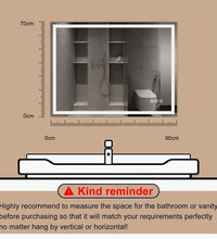 Abbagail LED Bathroom Mirror Bluetooth, Dimmable, Defog, Wall Mount