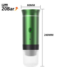 Wireless Electric Portable Espresso Coffee Machine for Car & Home Camping Coffee Maker 3-In-1 Capsule Powder Travel Coffee Maker
