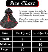 Cat Halloween Costume Anime Pet Clothes for Small Dog Kitten Costume Wizard Accessories Outfits (L) Red