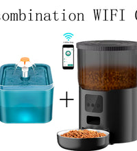 4L Pet Feeder Tuya WIFI Automatic Dog Food Dispenser Smart Cat Feeder 2L Cat Automatic Drinking Fountain Dog Water Feeder