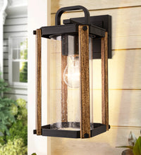 Outdoor Wood Grain Porch Lights