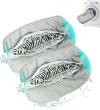 1/2PCS Washing Shoes Bag Protector Fluffy Fibers Polyester Washing Shoes Machine Friendly Laundry Bag Drying Bags