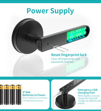 Smart Fingerprint Door Lock Biometric Keyless Entry Door Knob with Keypads by  for Home