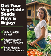 2,000+ Vegetable Seeds for Planting - 10 Heirloom Seeds for Planting Vegetables Indoors or Outdoors: Non-Gmo Kale, Lettuce, Tomato, Broccoli, Beans, Peas, Bell Peppers - Home Garden Survival Seeds