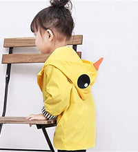 Toddler Baby Boy Girl Duck Rain Jacket Cute Cartoon Animal Raincoat Hoodie Kids Coat Fall Winter School Outfit