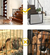 Multi-Functional Pet Safety Gate: Easy Installation Foldable Mesh Fence, Indoor & Outdoor Ventilated Barrier for Home Pet Manage