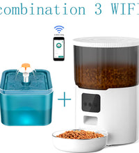 4L Pet Feeder Tuya WIFI Automatic Dog Food Dispenser Smart Cat Feeder 2L Cat Automatic Drinking Fountain Dog Water Feeder