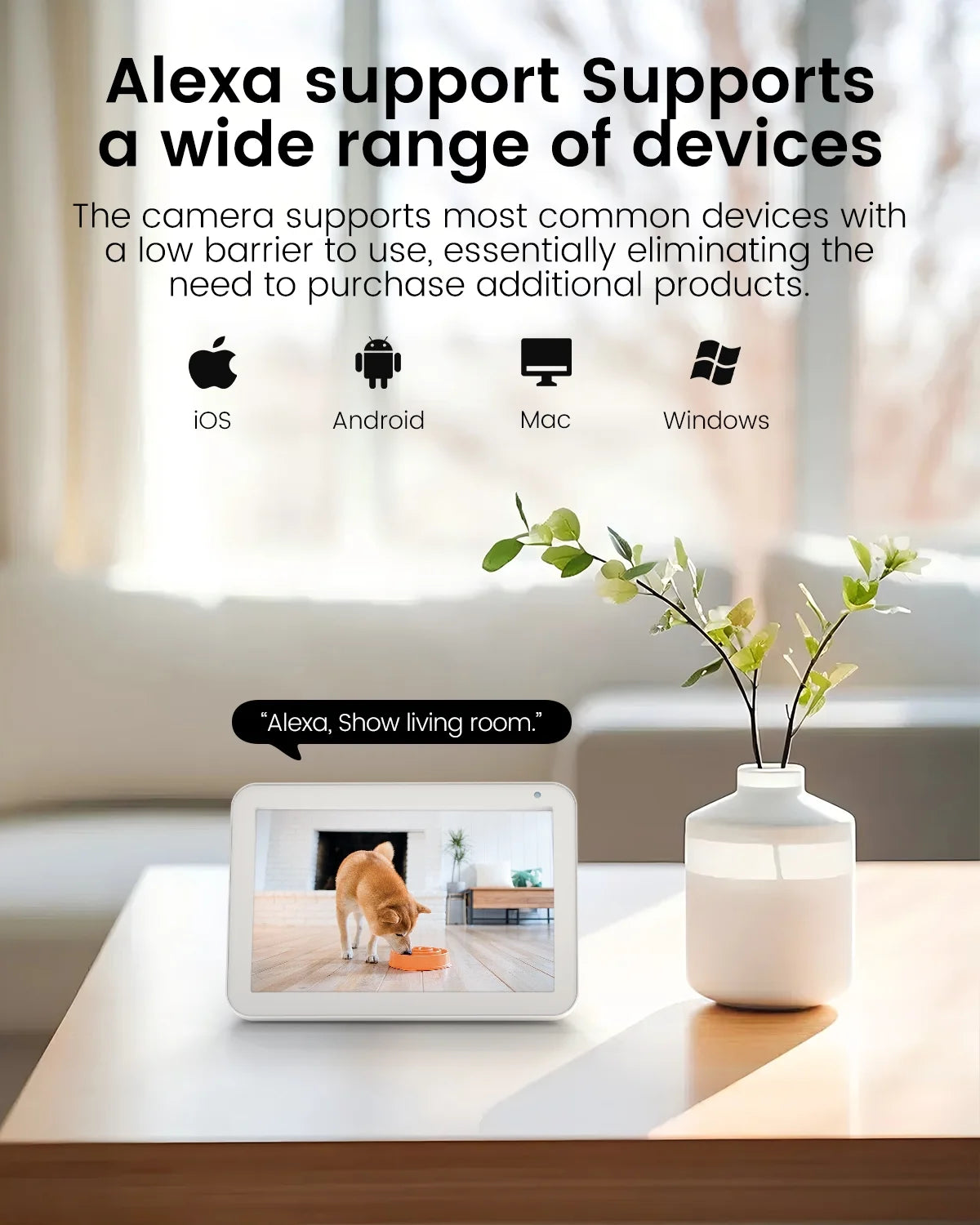 2.5K QHD Indoor Security Camera, 2.4G&5Ghz Wifi, Pan/Tilt Home Camaras Monitor with Night Vision, Phone App, Audio, Motion Detection and Cloud & SD Card Storage,Pet/Dog/Cat/Baby Cam.