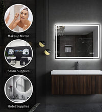 Abbagail LED Bathroom Mirror Bluetooth, Dimmable, Defog, Wall Mount