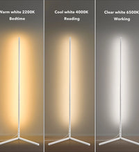 RGBCW Corner Floor Lamp - White
