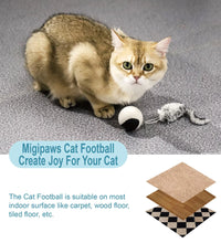 Cat Toy, Interactive Automatic Moving Ball Bundle, Classic Mice and Feather in a Pack, Smart Electric Teaser with USB Rechargeable for Kitten and Pets