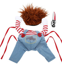Funny Dog Clothes Dogs Cosplay Costume Halloween Comical Outfits Holding a Knife Set Pet Cat Dog Festival Party Clothing