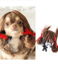 Pet Wigs Cosplay Props Dog Cat Cross-Dressing Hair Set Photography Funny Props Head Accessories Prank Pet Supplies Costumes DIY