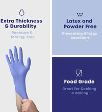 Nitrile Disposable Gloves - 4 Mil. | Latex & Rubber Free | Non-Sterile Powder Free
