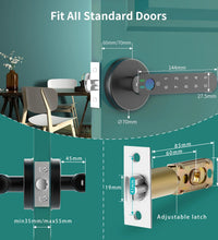 Smart Fingerprint Door Lock Biometric Keyless Entry Door Knob with Keypads by  for Home
