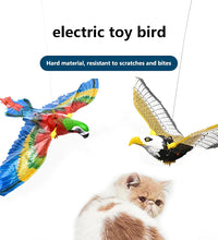 Simulation Bird Interactive Cat Toys Electric Hanging Eagle Flying Bird Cat Teasering Play Cat Stick Scratch Rope Kitten Dog Toy
