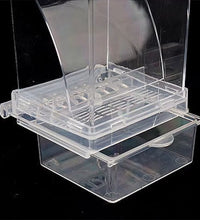 No Mess Bird Feeders Automatic Parrot Feeder Drinker Acrylic Seed Food Container Cage Accessories for Small and Medium Parakeets